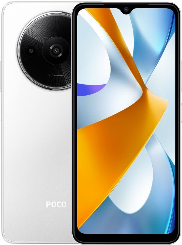 Смартфон Xiaomi Poco C61 4/128Gb White RU