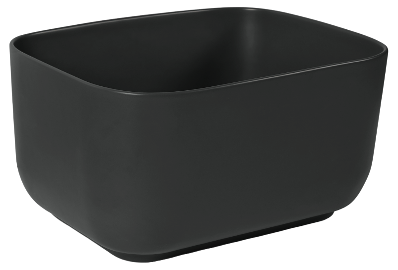 Изображение Раковина керамическая накладная черная матовая SantiLine SL-1112MB