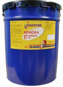 Краска Масляная Лонтрек МА-15 20кг Ярко-Зеленая, Универсальная для Внутренних и Наружных Работ / Lontrek.