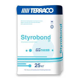 Terraco Styrobond DP Ecotherm Минеральный Клеевой Состав на Цементной Основе для Приклеивания Всех Видов Теплоизоляционных Панелей 25кг.