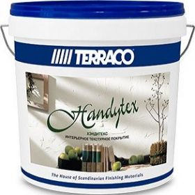 Мастика Готовая Terraco Handytex 15кг для Создания Текстурного Слоя, Интерьерная, Белая /Террако Хендитекс.*