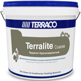 Декоративная Мраморная Крошка 15кг Terraco Terralite Coarse A 350-C Крупнозернистая для Отделки Фасадов и Внутренних Помещений / Террако Терралит Корс.