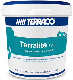 Декоративная Мраморная Крошка 15кг Terraco Terralite Fine Цвет A 27-F, Мелкозернистая для Отделки Фасадов и Внутренних Помещений / Террако Терралит Файн.