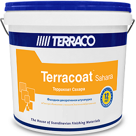 Декоративная Штукатурка Шуба Terraco Terracoat Sahara 25кг с Эффектом Песка Размер Зерна 2.5мм  / Террако Терракоат Сахара.