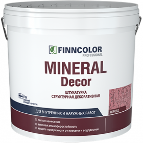 Декоративная Штукатурка Короед 25кг 2 мм Finncolor Mineral Decor / Финнколор Минерал Декор.