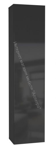 Шкаф навесной Point тип-40 Чёрный глянец/Чёрный матовый