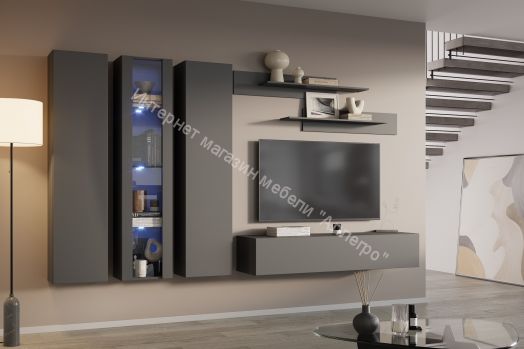 Шкаф навесной Point тип-40 Серый графит