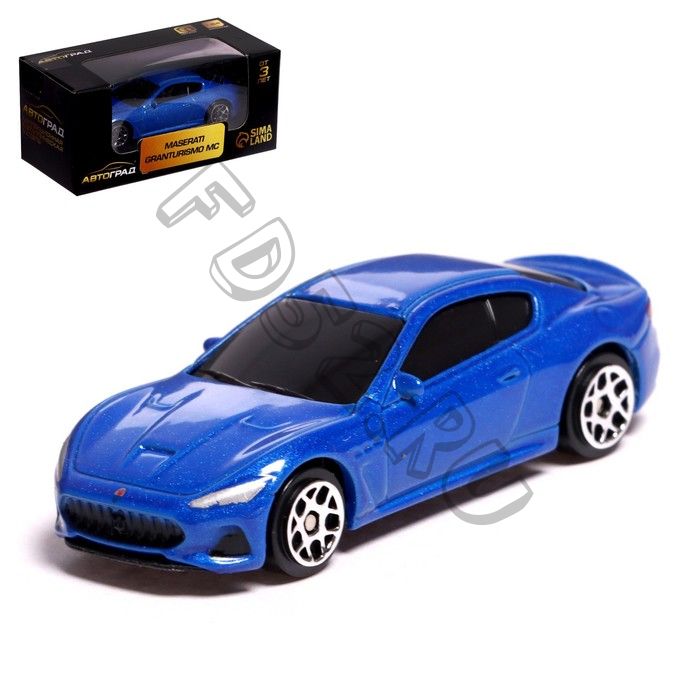 Машина металлическая MASERATI GRANTURISMO, 1:64, цвет синий