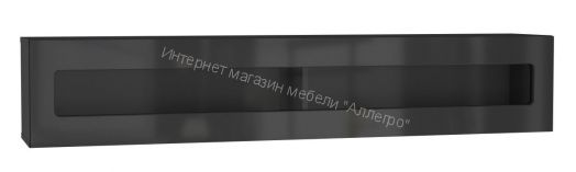 Шкаф навесной Point тип-51 Чёрный глянец/Чёрный матовый