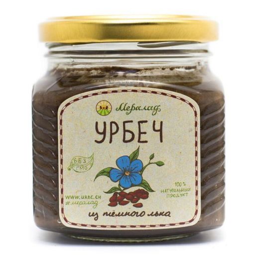 Урбеч из тёмного льна 230 г