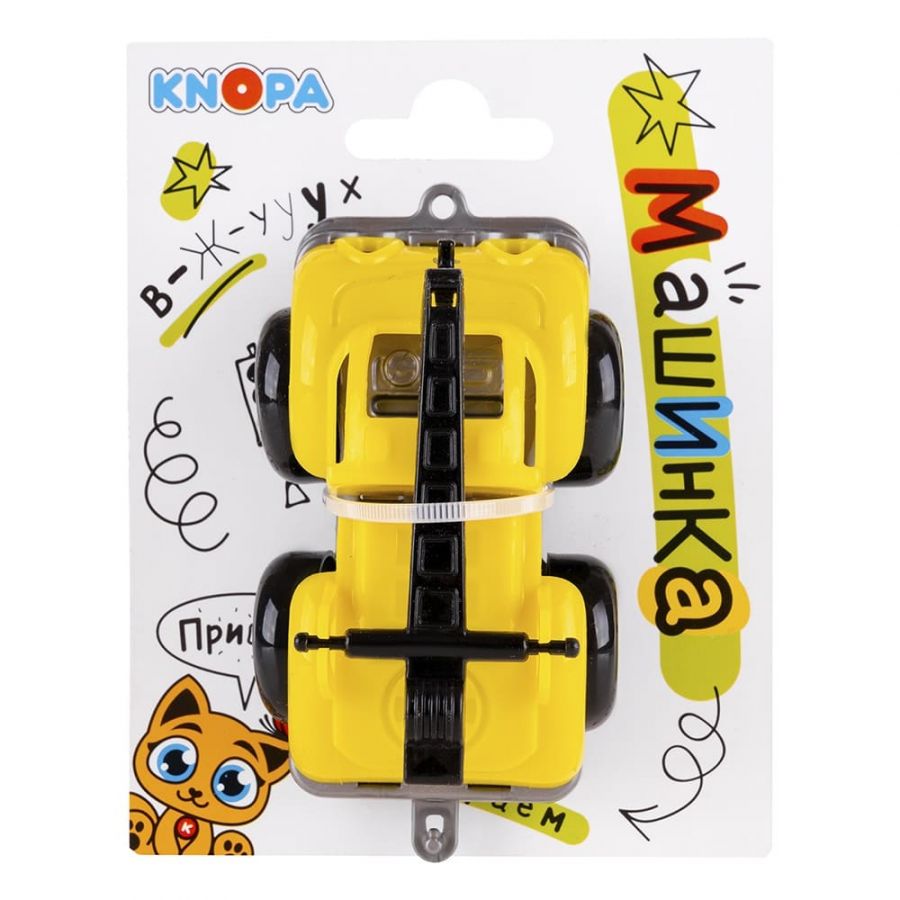 Машинка кран "Вжух на стройке" 10 см КНОПА