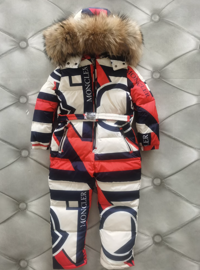 MONCLER ДЕТСКИЙ КОМБИНЕЗОН (МОНКЛЕР) КРАСНО БЕЛЫЙ