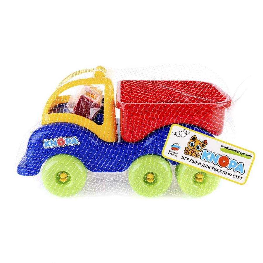 Машинка грузовик "Силач" 3 оси 33см КНОПА