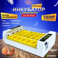 Инкубатор HHD на 24 яйца с овоскопом, автоматический переворот