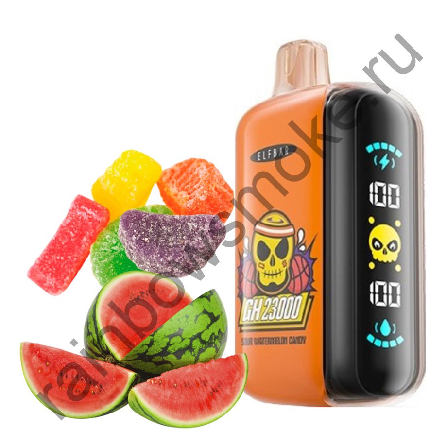 Elf Bar GH 23000 - Sour Watermelon Candy (Кислые Арбузные Конфеты)