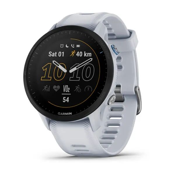 Умные часы Garmin FORERUNNER 955 с белым ремешком