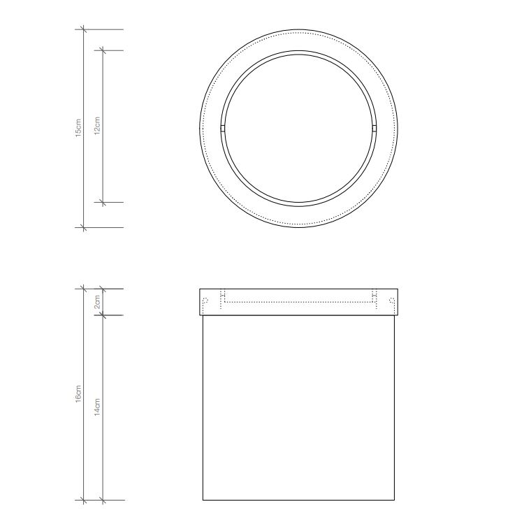 Ведёрко для ванной комнаты Decor Walther DW 06110 ФОТО