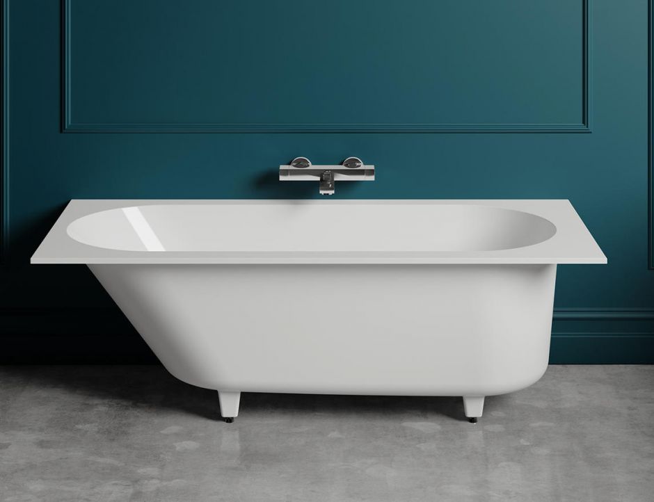 Изображение Белая встраиваемая ванна из искусственного камня Salini Ornella Kit 180х80 102412G