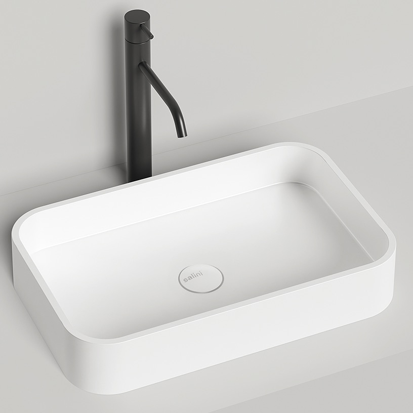 Изображение Белая прямоугольная раковина Salini Callista104 55х35 см 1101104G