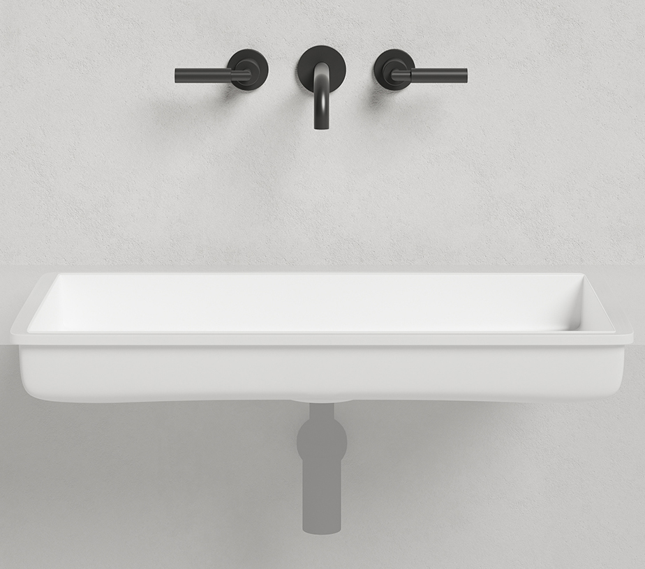 Изображение Белая встраиваемая прямоугольная раковина Salini Marea 10 75х40