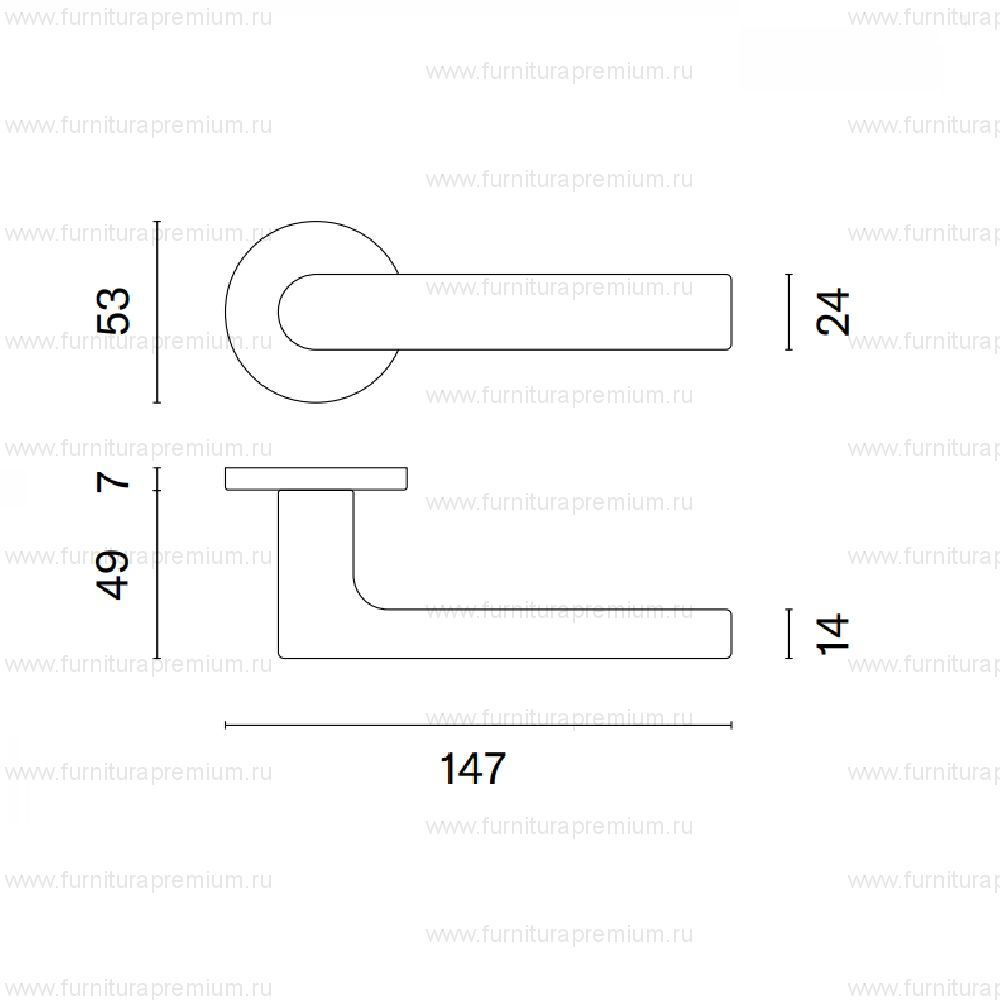 Ручка Stile Rewa R Slim 7S