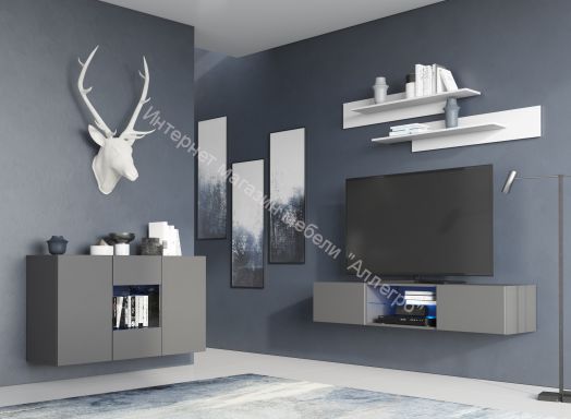 Комод Point тип-1.2 Серый графит