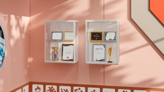 Cтенд-витрина музейная настенная 600х200х800 мм