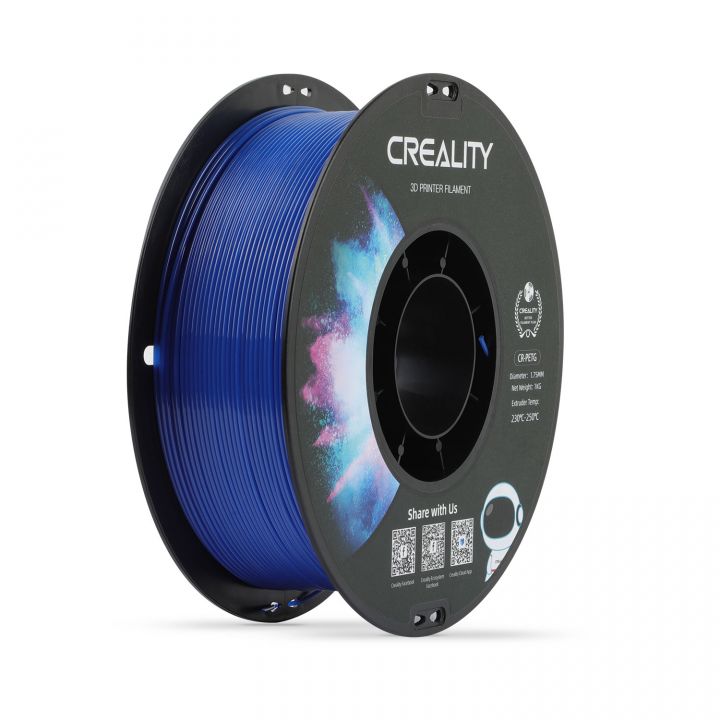 CR-PETG пластик для 3Д принтеров CREALITY 1.75mm, 1кг Синий