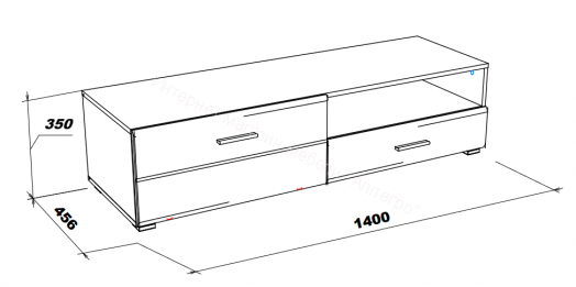 Тумба под ТВ-140 Gloss