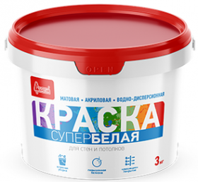 Краска для Стен и Потолков Старатели 14кг Супербелая.