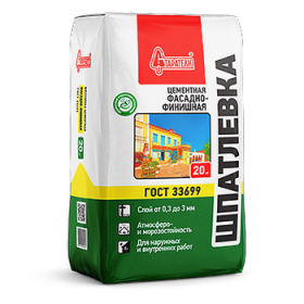 Шпаклевка Цементная Фасадно-Финишная Старатели 20кг.