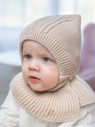 Шапка-Капор демисезонный хб подкл. песочный