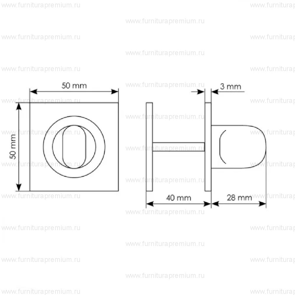 Сантехнический фиксатор Morelli Luxury LUX-WC-S