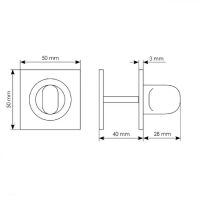 Сантехнический фиксатор Morelli Luxury LUX-WC-S схема