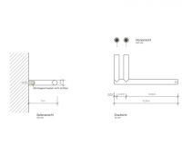 Держатель туалетной бумаги Decor Walther MK TPH 05202 схема 2