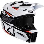 Leatt Kit Moto 3.5 V25 White (2025) шлем + очки Leatt Vizion 3.5