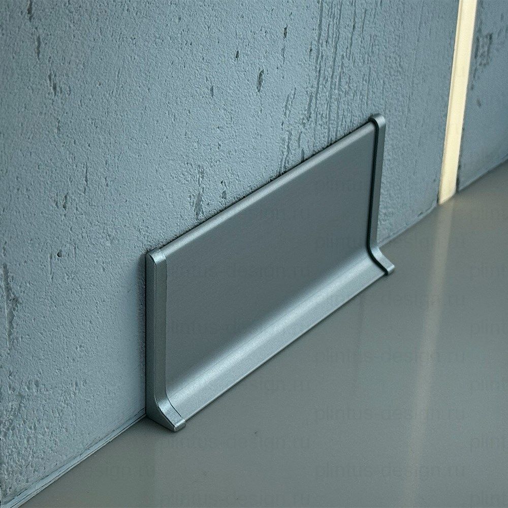 Плинтус Symetric L 40-100 мм Серебристый