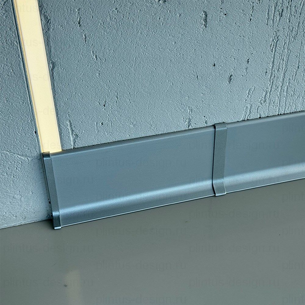 Плинтус Symetric L 40-100 мм Серебристый