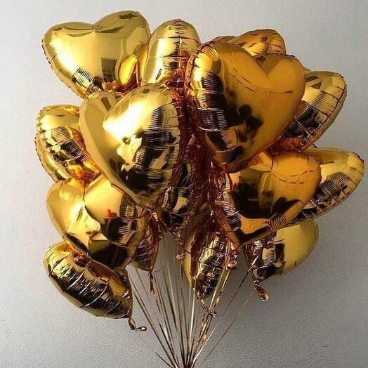 Фольгированные шары сердца