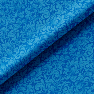 Хлопок перкаль "Узор на темно-синем" 25х75 limit