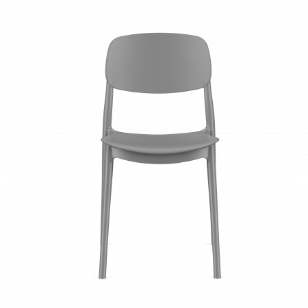 Стул пластиковый, штабелируемый ELLER (серый)