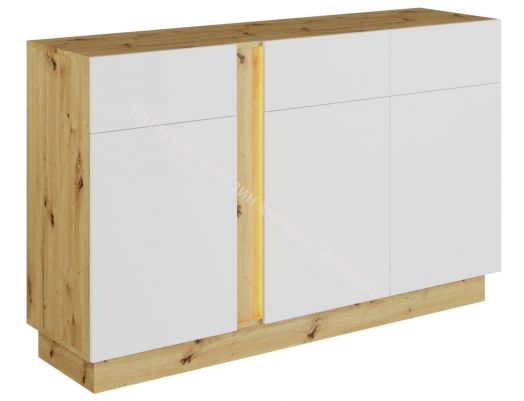 Комод КД-2 MODO Артизан/Белый