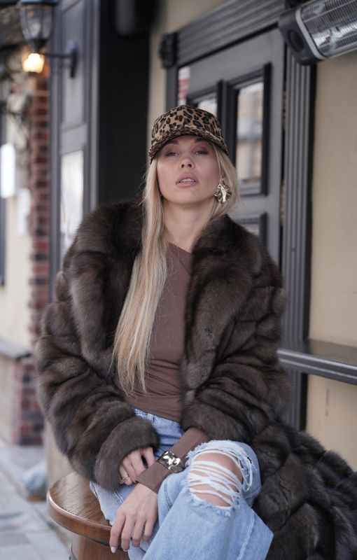 Шуба из соболя premium new collection