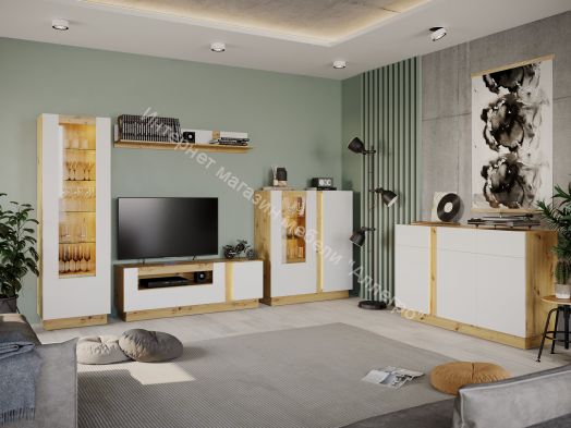 Комод КД-3 MODO Артизан/Белый