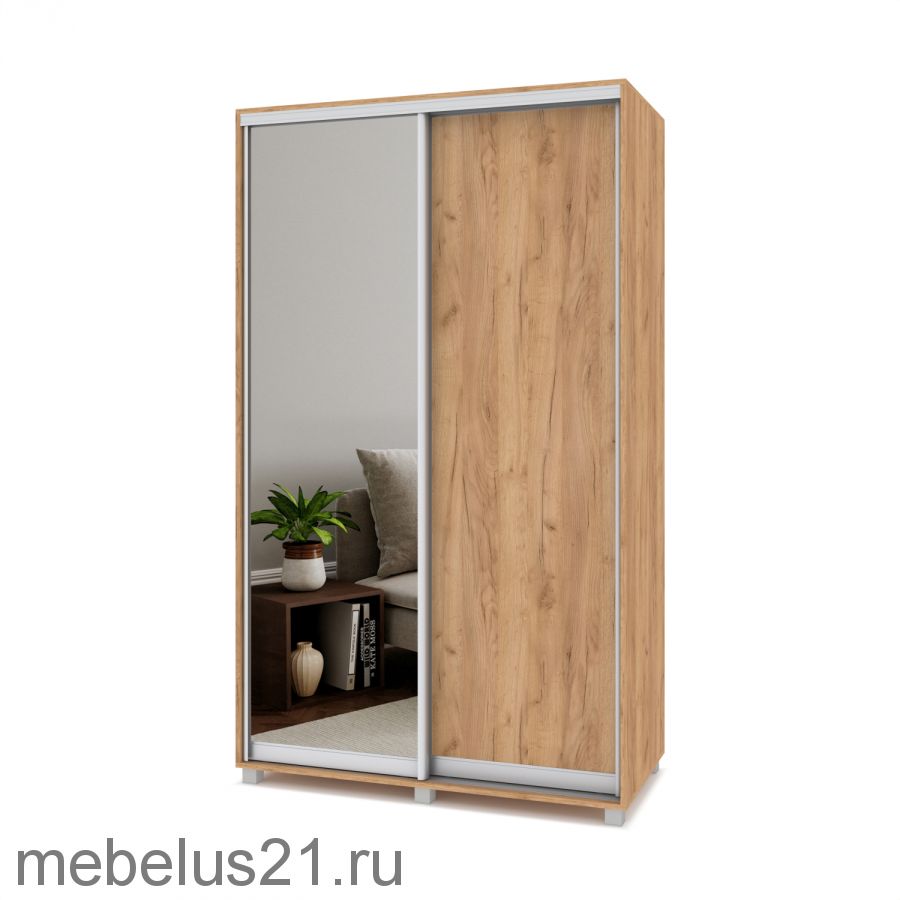 Шкаф купе с зеркалом Роланд 1,3 м