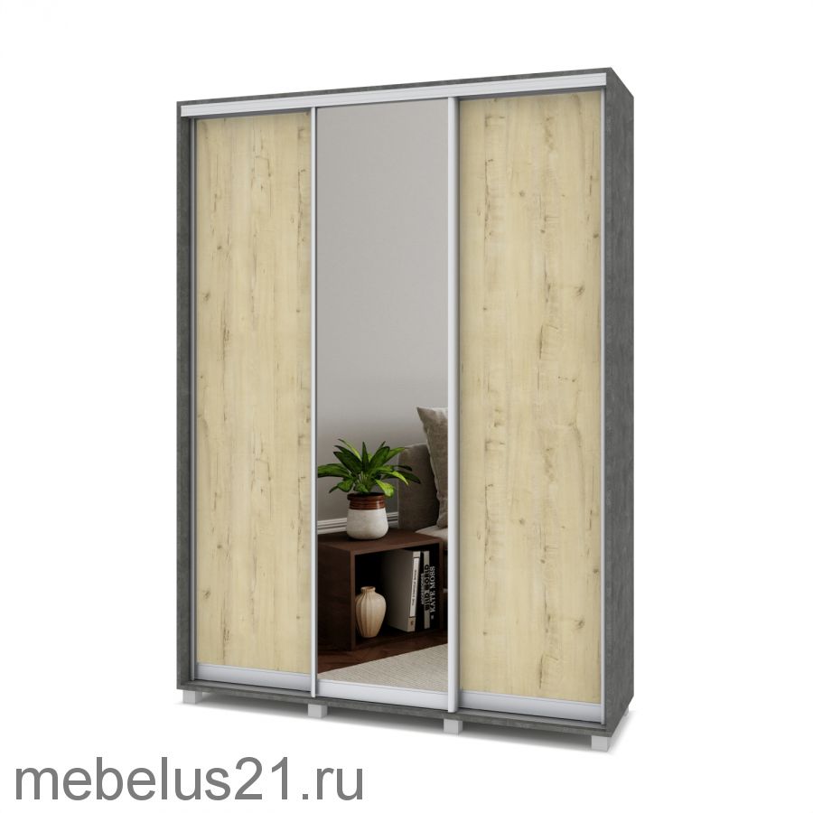 Шкаф купе с зеркалом Роланд 1,6 м