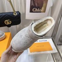 Клоги Louis Vuitton с мехом