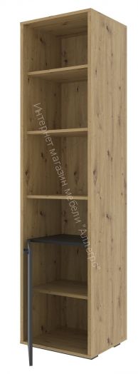 Шкаф ШК-50 KUBO Артизан/Чёрный/Серый