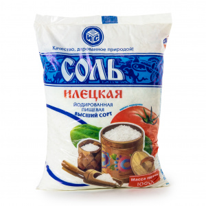Соль пищевая йодированная м/у ГОСТ Илецкая 1кг