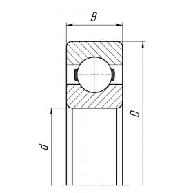 Подшипник 6010 /P6 (6-110)